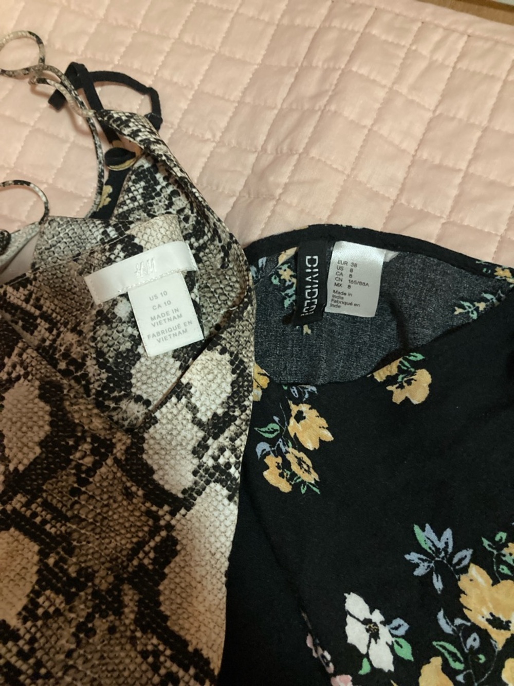 H&M Bundle-Pair of Excellent Condition Printed Sleeveless Tops! Size Medium - Picture 6 of 6